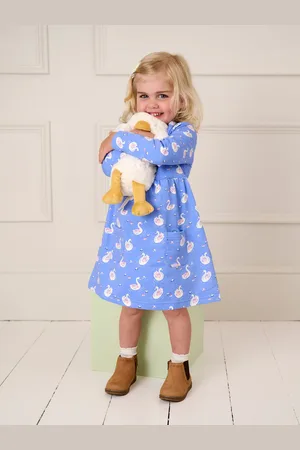 JoJo Maman Bébé Button Front Dress3 - 4 år (98 - 104cm)