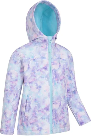 Mountain Warehouse Exodus II Kids Printed Water Resistant Softshell Jacket9 - 10 år (134 - 140cm)