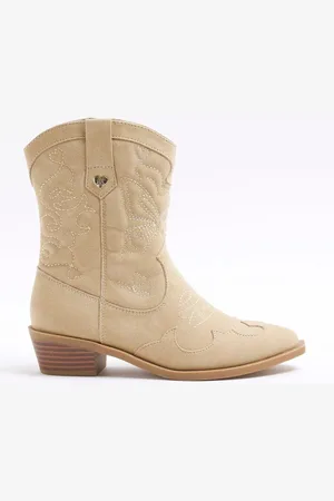 River Island Girls Suede Western Bootsuk2eu345