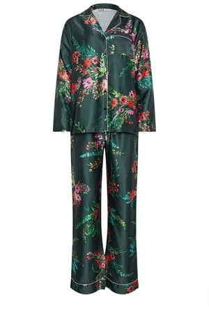 Long Tall Sally Floral Print Satin Button Pyjamas Set38-40 Tall