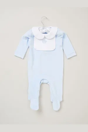 Rock-a-bye Baby Boutique Blue Velour All-In-One Sleepsuit6 - 9 måneder (68 - 74cm)