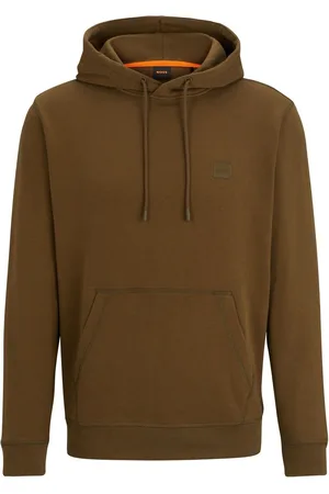 HUGO BOSS Logo Patch Terry 100% Cotton HoodieL
