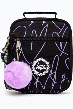 Hype . Glitter Scribble Heart Black Lunch BoxEN