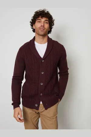 Threadbare Kabelstrik Sjal Krave Cardiganlarge