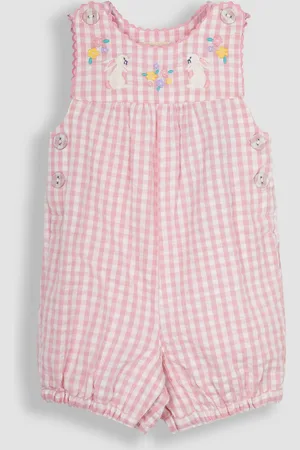 JoJo Maman Bébé Appliqué Gingham Dungarees1.5 - 2 år (86 - 92cm)