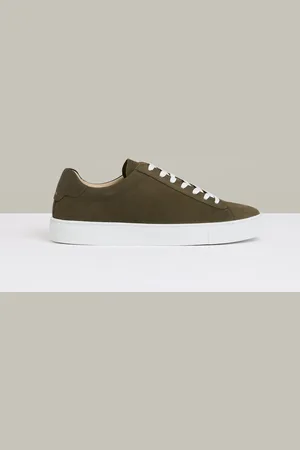 Reiss Finley Nubuck-Leather Low-Top Trainersuk8eu42