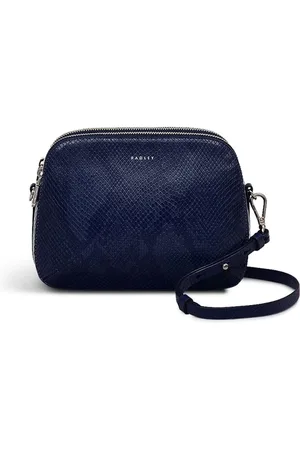 Radley London Blue Dukes Place Faux Snake Ziptop Cross-Body BagEn