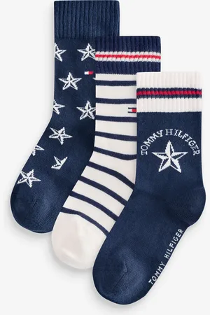 Tommy Hilfiger Kids Blå Sokker 3 Pakke