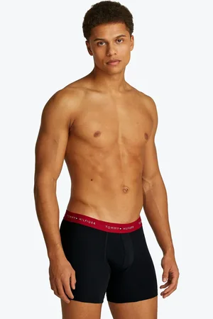Tommy Hilfiger Blå Signature Det essentielle Trunks 3 PakkeL