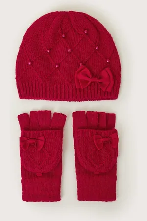 Monsoon Strikhue Hatte og huer And Handsker Set3 - 6 år (98 - 116cm)