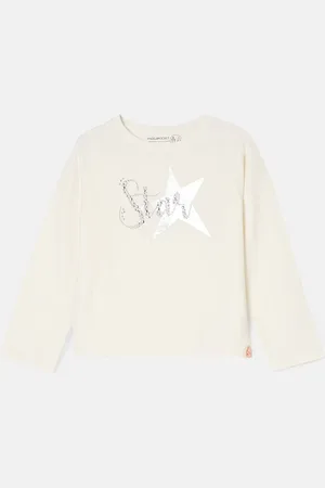 Angel & Rocket Erin Ivory Long Sleeve Star T-Shirt3 - 4 år (98 - 104cm)