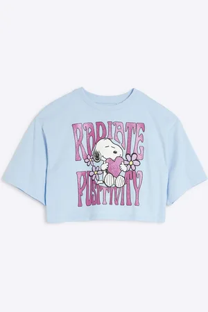 River Island Girls Snoopy 100% Cotton T-Shirt9 - 10 år (134 - 140cm)