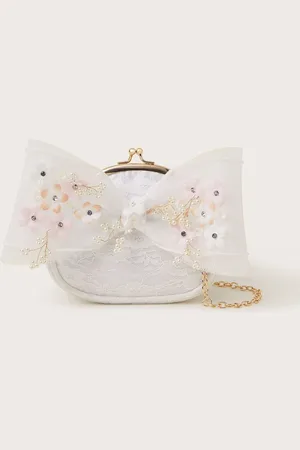 Monsoon Maggie Embroidered Petal Bow Bagen