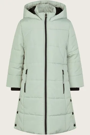 Monsoon Longline Puffer Coat med hætte3 - 4 år (98 - 104cm)