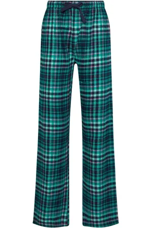 Long Tall Sally 100% Cotton Check Pyjamas Joggers42-44 Tall