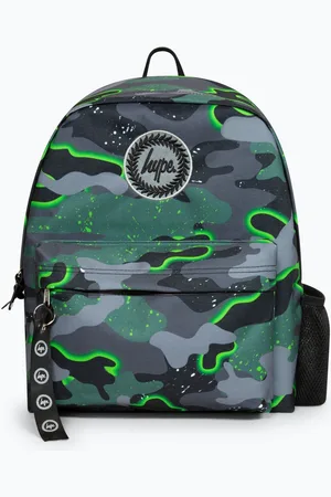 Hype . Boys Green Iconic Glow Camo Backpacken