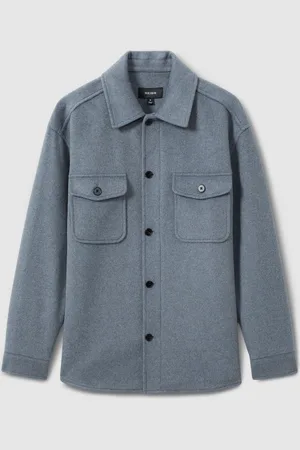 Reiss Liam Wool Blend Melton OvershirtM