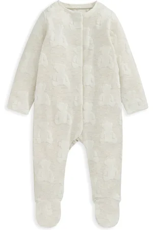 Mamas & Papas 100% Bomuld Teddy Bear Textured Brown SparkedragtNyfødt