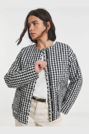 Simply Be Onion Quilt Gingham 100% Cotton Jacket42