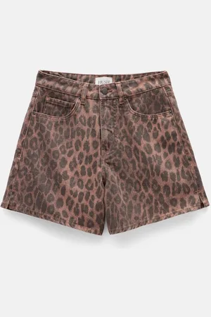 Hush Puppies Leopard Print Essential Denim 100% Cotton Shorts44