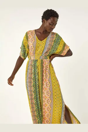 Roman Boho Stripe Maxi Dress46