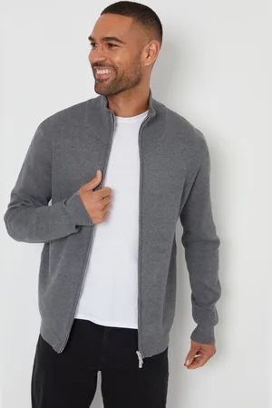 Threadbare Zip-Through Funnel Neck Knitted CardiganXXL