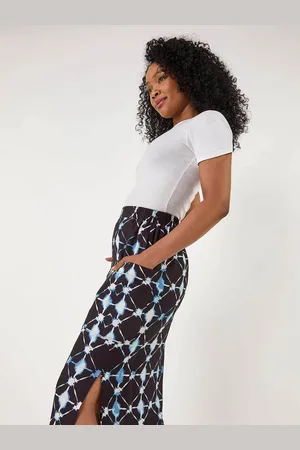 Roman Petite Geometric Midi Skirt40