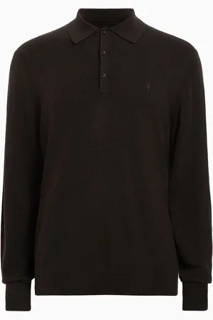 AllSaints AllSaints Kilburn Long Sleeve Polo ShirtXS