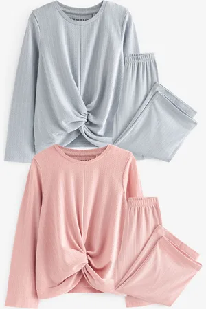Next Twist Front Wide Leg Jersey Pyjamas 2 Pack (6-16yrs)14 år (164cm)