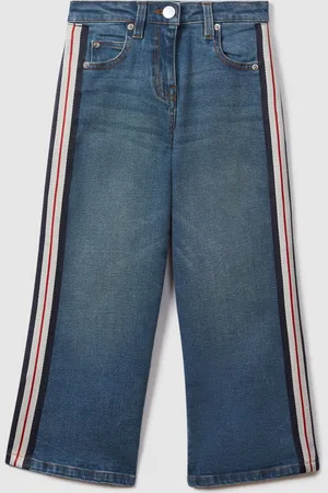 Reiss Marie Side Stribet Lige bukseben Jeans158164cm
