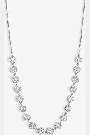 Jon Richard Tone Cubic Flower Adjustable Mini Necklaceen