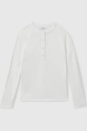 Reiss Tess Grandad Collar Long-Sleeve Top7-8 år