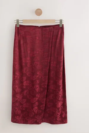 Next Satin Jacquard Midi Sarong Nederdele42xltall