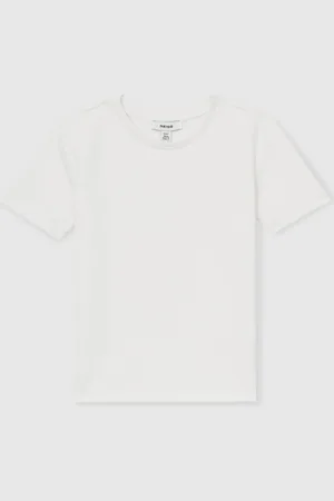 Reiss Bradley Interlock Jersey Crew Neck T-Shirt122128cm