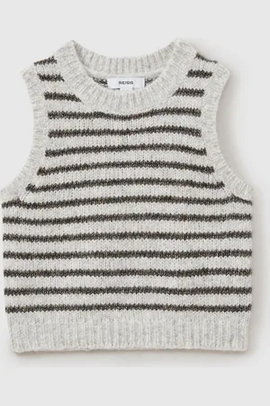 Reiss Venus Alpaca Blend Striped Vest140146cm