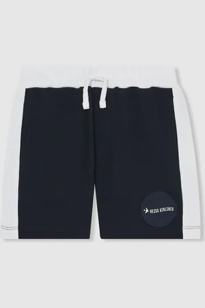 Reiss Cane 100% Cotton Waffle-Knit Badge Shorts134140cm