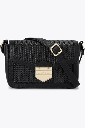 Carvela Maria Weave Cross-Body Black Bagen