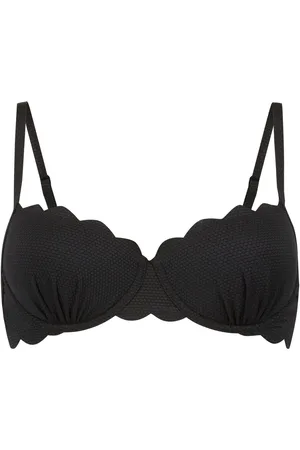 Hunkemöller Hunkemöller Sort Scallop Polstret Bikini90E