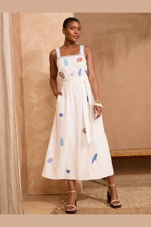 Love & Roses Embroidered Midi Sundress50