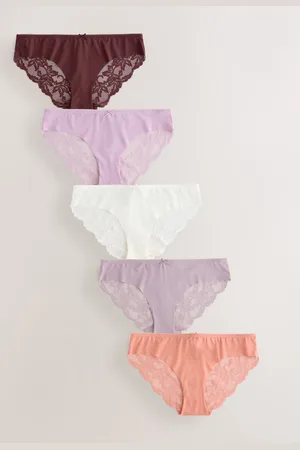 Next Ingen VPL Lace Back Briefs 5 Pakke48
