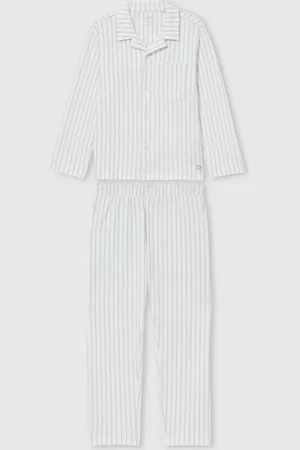 Reiss Cohen Set Brushed-Cotton Striped Pyjama Set7 - 8 år (122 - 128cm)