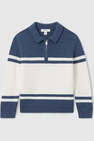 Reiss Gallow Half-Zip Colour-Block Polo Shirt10 - 11 år (140 - 146cm)