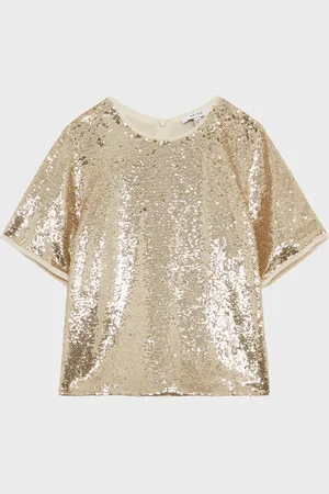 Reiss Elsie Sequin T-Shirt Blouse128134cm