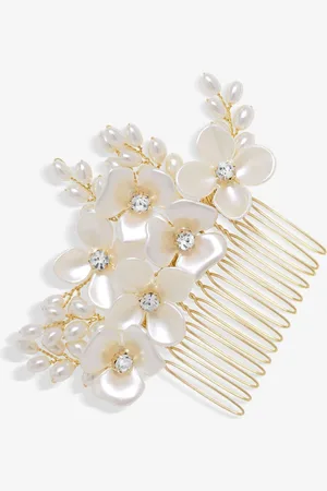 Jon Richard Floral Crystal Hair Comben