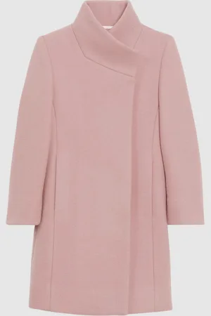 Reiss Kia frakke i uldblanding med Funnel Neck140146cm