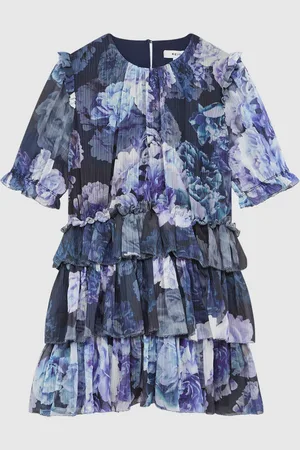 Reiss Henrietta Trykt Tiered Kjole110116cm
