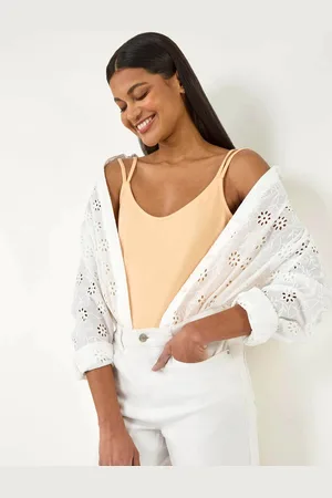 Roman Plain Double Strap Stræk Vest Top44
