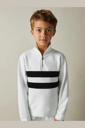 Reiss Montane Interlock Velour-Stripe Half-Zip Sweatshirt9 - 10 år (134 - 140cm)