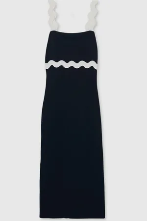 Reiss Asher Wave-Trim Crepe Midi Dress34