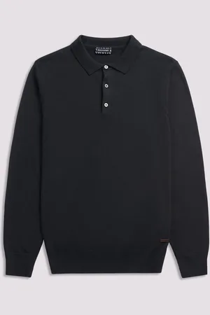 Duchamp Long Sleeve Knit Polo ShirtM